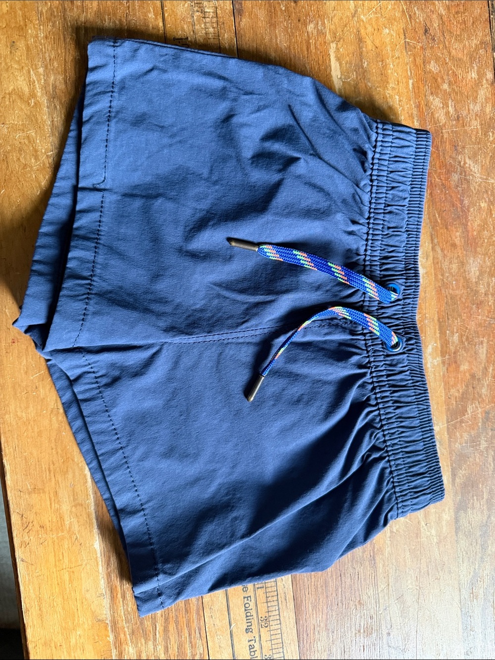 Toddler Crew cuts shorts. Sz 3.  Navy Blue swim/Athletic Drawstring Shorts